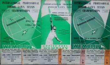 TENNIS - COLLECTION OF 1960'S PROGRAMMES & TICKETS