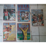 ASTON VILLA NEWSPAPERS COVERING EUROPEAN GAMES X 5