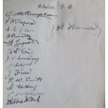 EARLY / MID 1920'S CHELSEA AUTOGRAPH PAGE