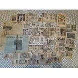 CRICKET ORIGINAL 1940'S & 50'S NEWSPAPER CUTTINGS X 155 & 2 NEWSPAPERS