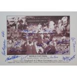 ENGLAND 1966 WORLD CUP WINNERS AUTOGRAPHED MONTAGE