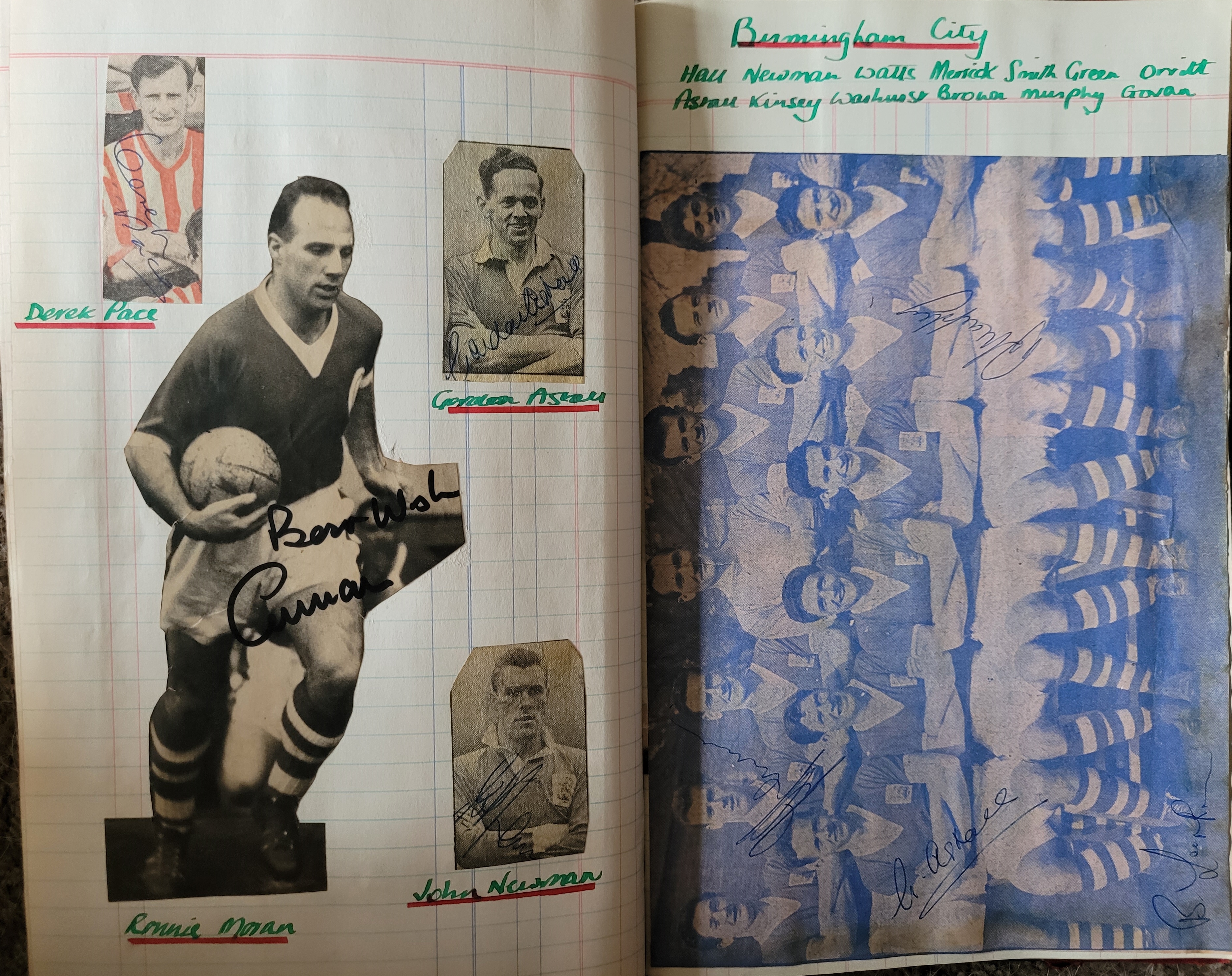 BOOK CONTAINING OVER 1,300 AUTOGRAPHED PICTURES INC' 4 OF MANCHESTER UNITED'S DUNCAN EDWARDS - Image 137 of 160