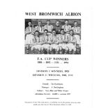 WEST BROMWICH ALBION 1950'S POSTER