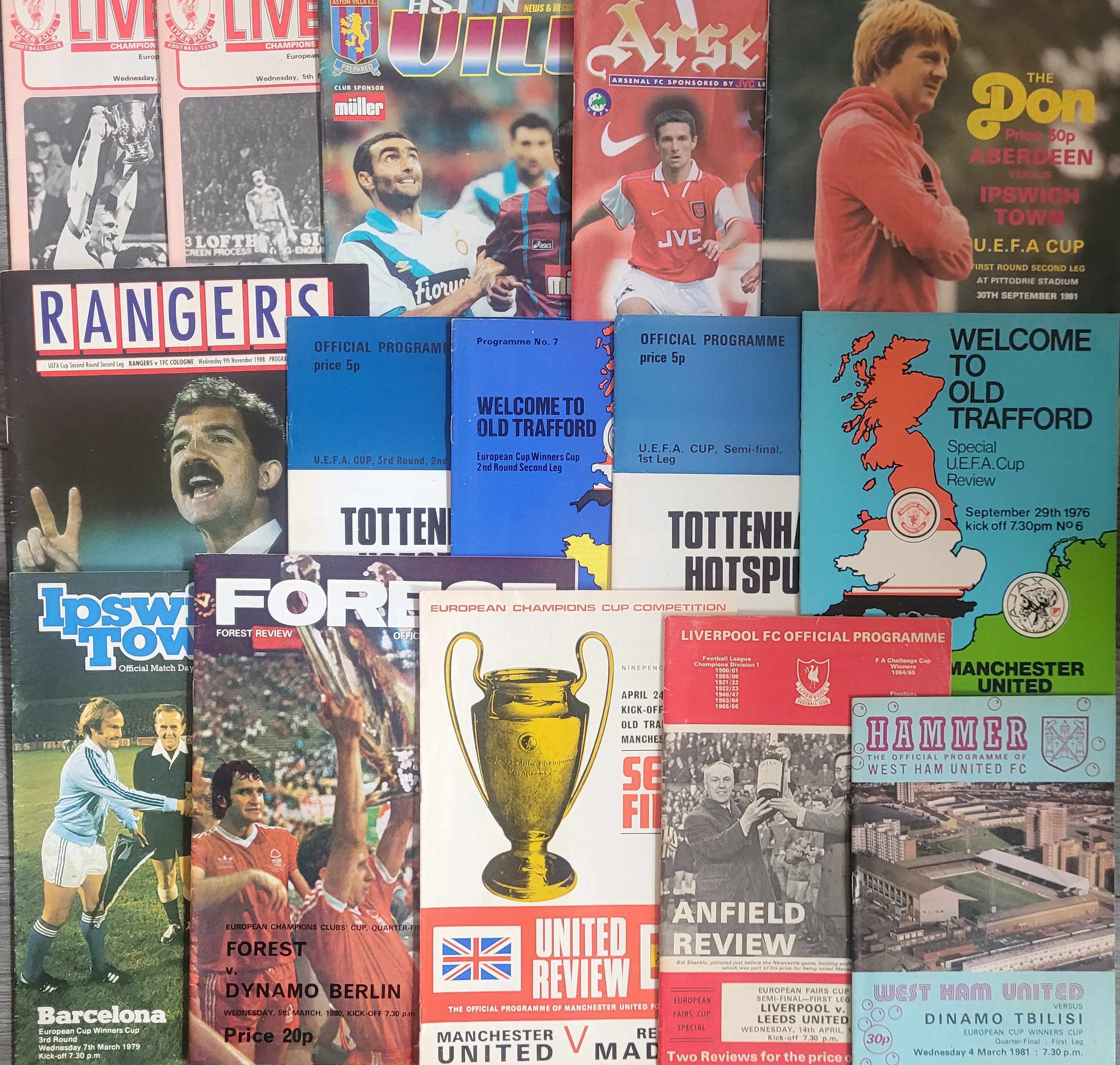 EUROPEAN CUPS PROGRAMMES X 167 - Image 9 of 16