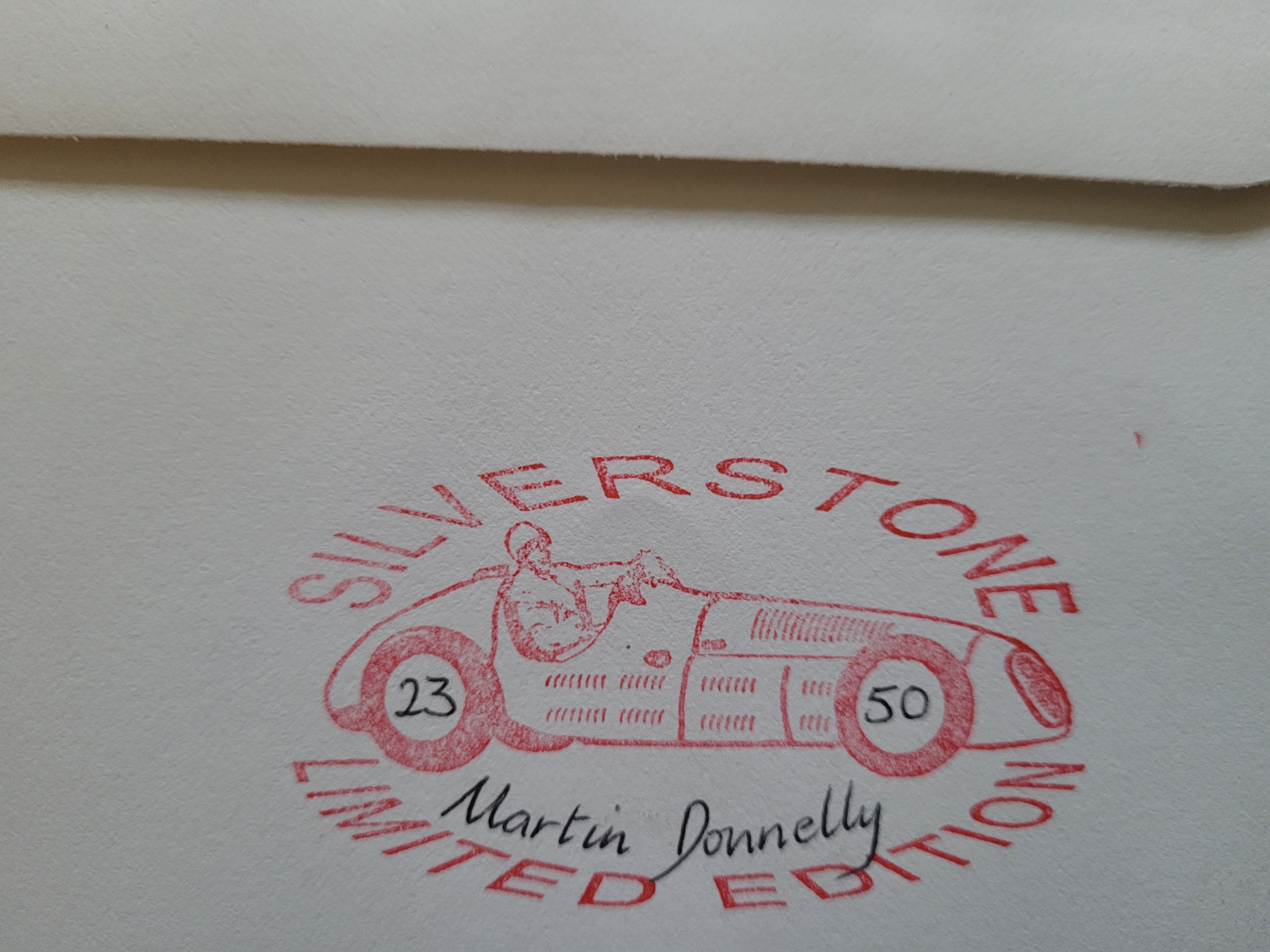 2000 SILVERSTONE LIMITED EDITION MOTOR RACING POSTAL COVER AUTOGRAPHED BY MARTIN DONNELLY - Image 2 of 2