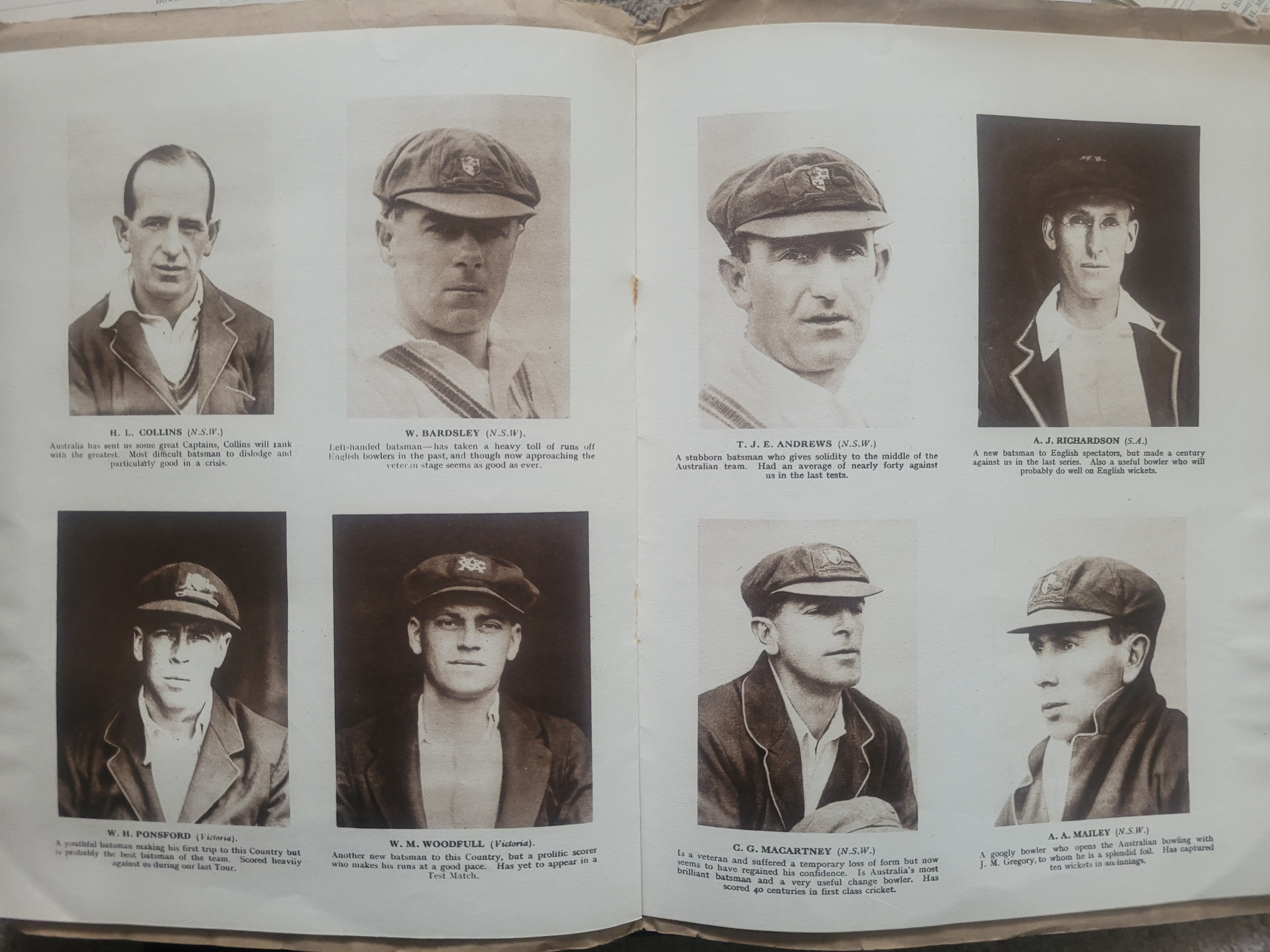 CRICKET MAGAZINE 1926 WITH GOOD COVERAGE OF THE AUSTRALIAN TEAM - Image 2 of 2