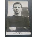 MANCHESTER UNITED EARLY 1960'S HARRY GREGG POSTCARD