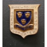 SHREWSBURY TOWN VINTAGE SUPPORTERS CLUB BADGE