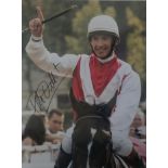 HORCE RACING FRANKIE DETTORI LARGE AUTOGRAPHED PHOTO