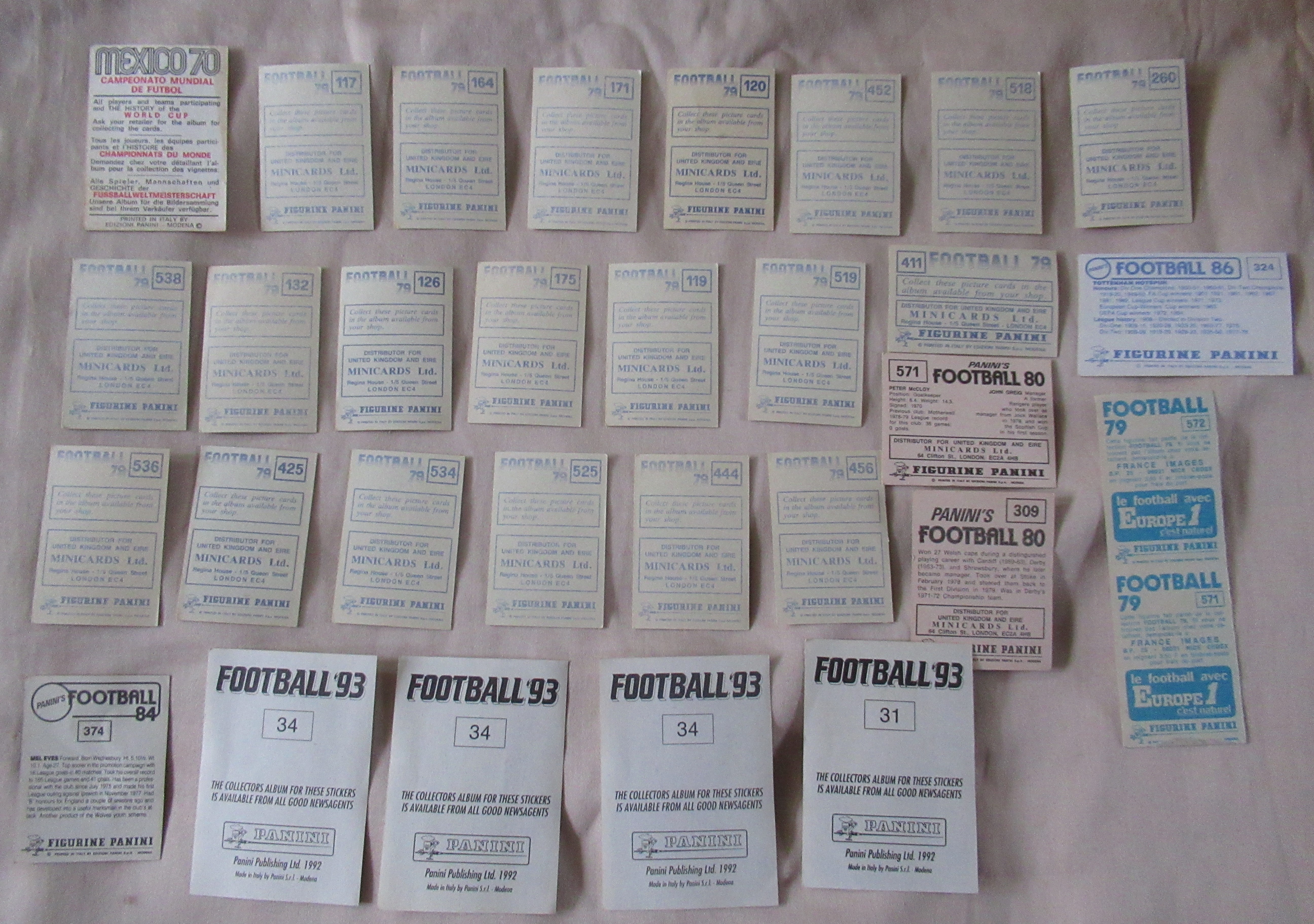 FOOTBALL TRADE CARD LOT; PANINI, ABC TOPPS ETC. VERY LARGE COLLECTION. - Image 10 of 10