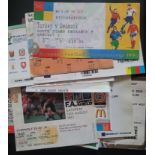 COLLECTION OF BIG MATCH FOOTBALL TICKETS X 25