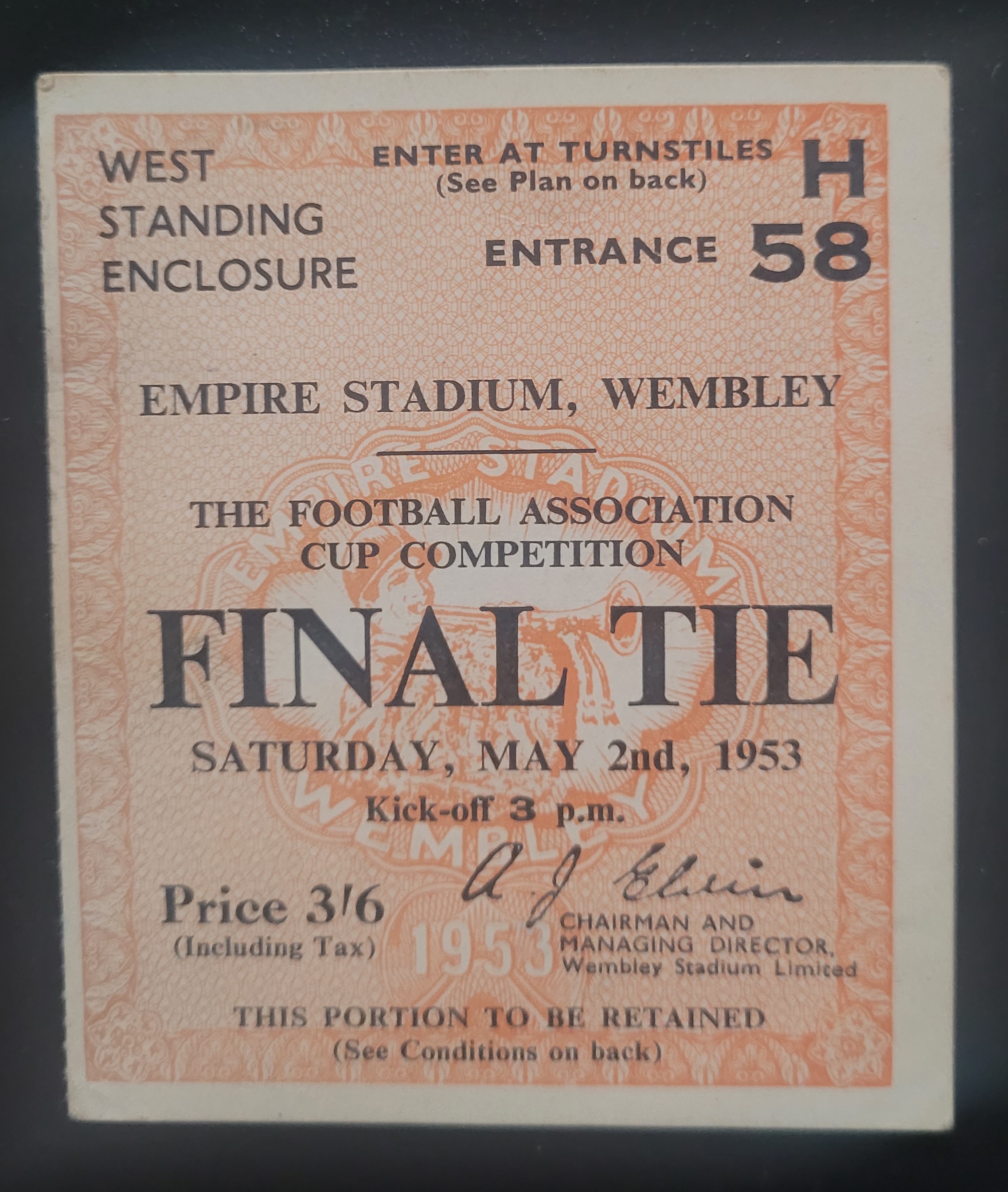 1953 FA CUP FINAL BLACKPOOL V BOLTON WANDERERS PROGRAMME, TICKET & SOUVENIR - Image 2 of 5