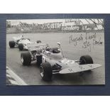 MOTOR RACING FORMULA ONE SKIP BARBER AUTOGRAPHED PHOTO & LETTER