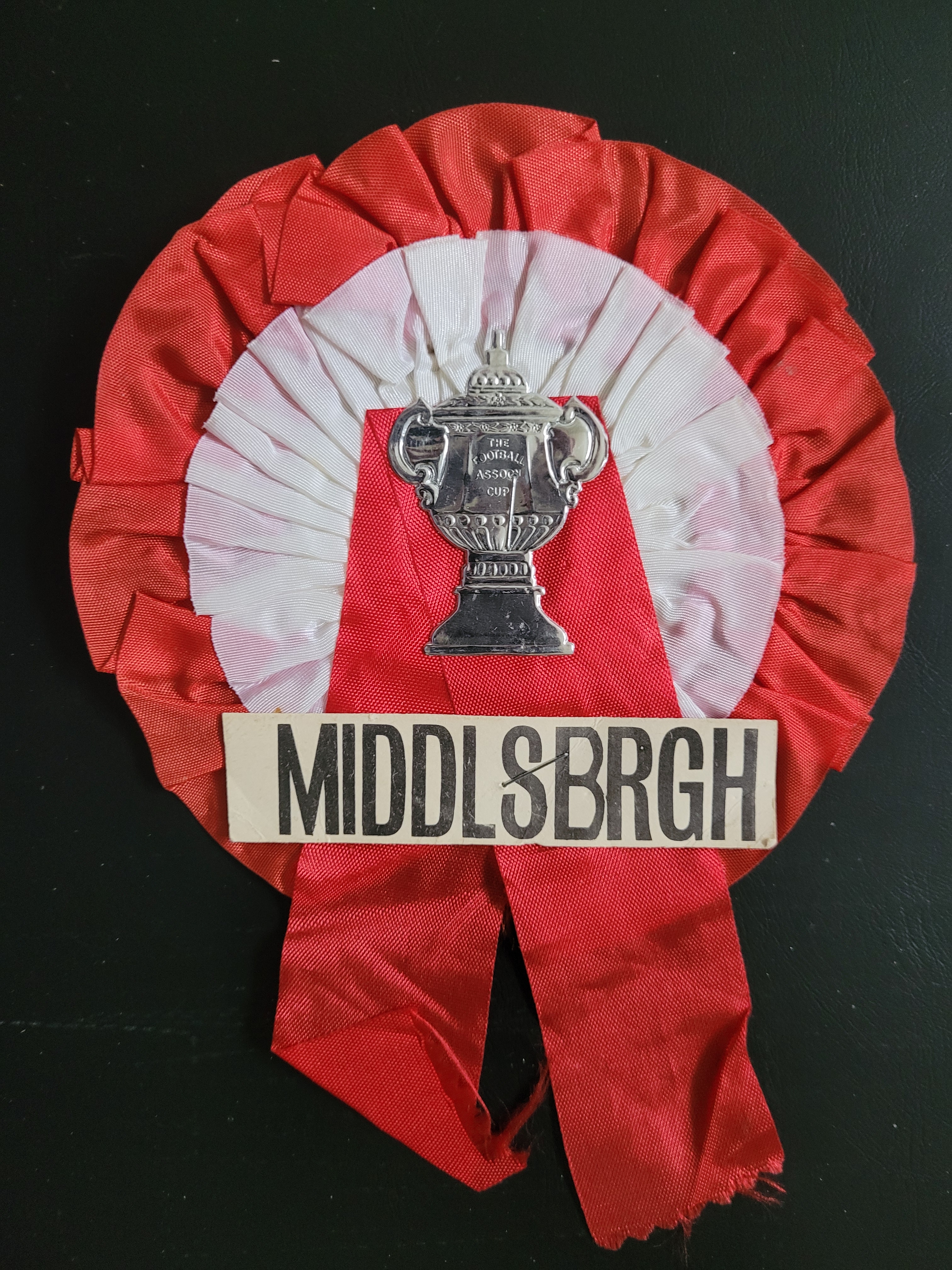 VINTAGE MIDDLESBROUGH ROSETTE