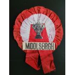 VINTAGE MIDDLESBROUGH ROSETTE