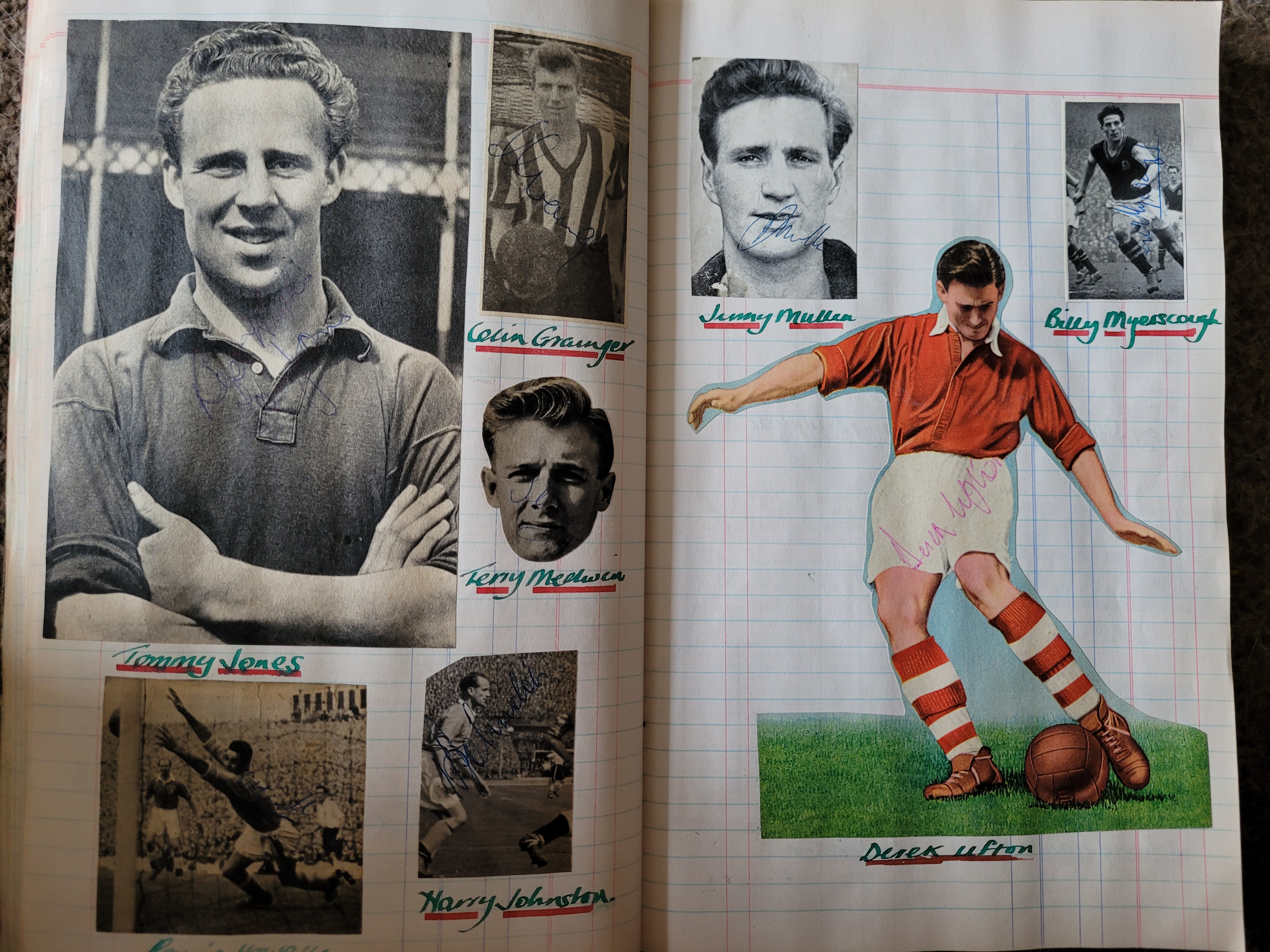 BOOK CONTAINING OVER 1,300 AUTOGRAPHED PICTURES INC' 4 OF MANCHESTER UNITED'S DUNCAN EDWARDS - Image 94 of 160