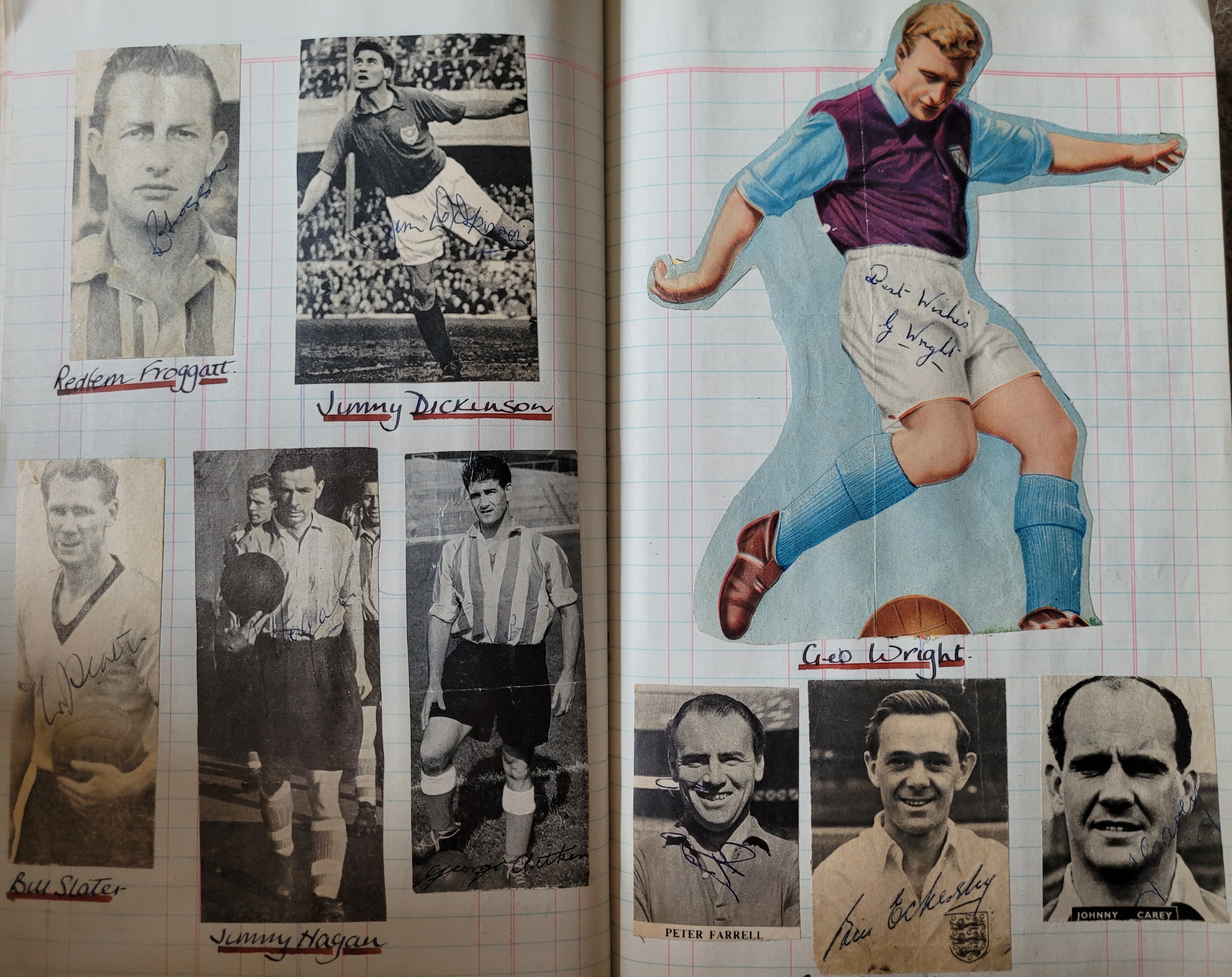 BOOK CONTAINING OVER 1,300 AUTOGRAPHED PICTURES INC' 4 OF MANCHESTER UNITED'S DUNCAN EDWARDS - Image 37 of 160