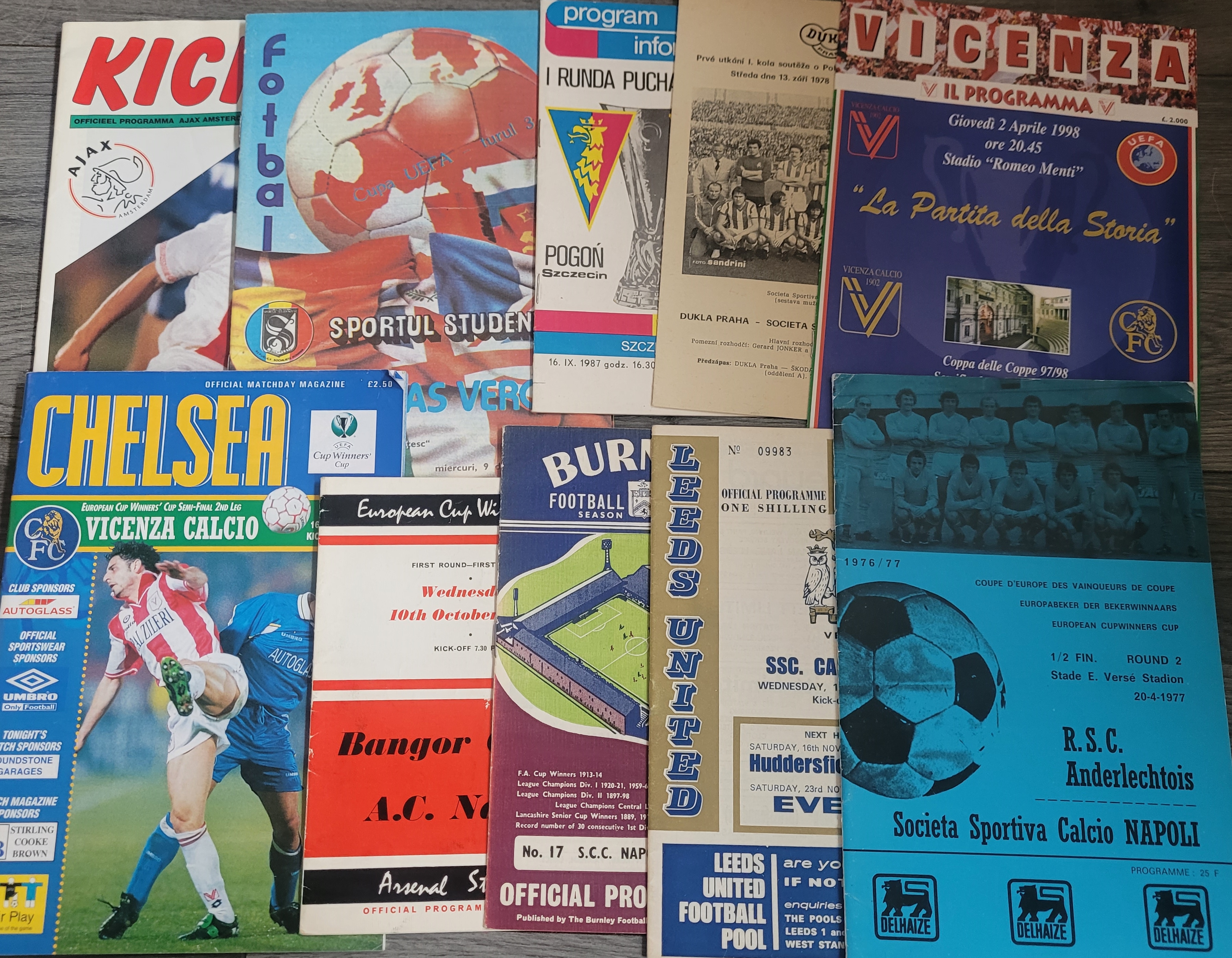 EUROPEAN CUPS PROGRAMMES X 167 - Image 3 of 16