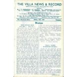 1943-44 ASTON VILLA V WEST BROMWICH ALBION