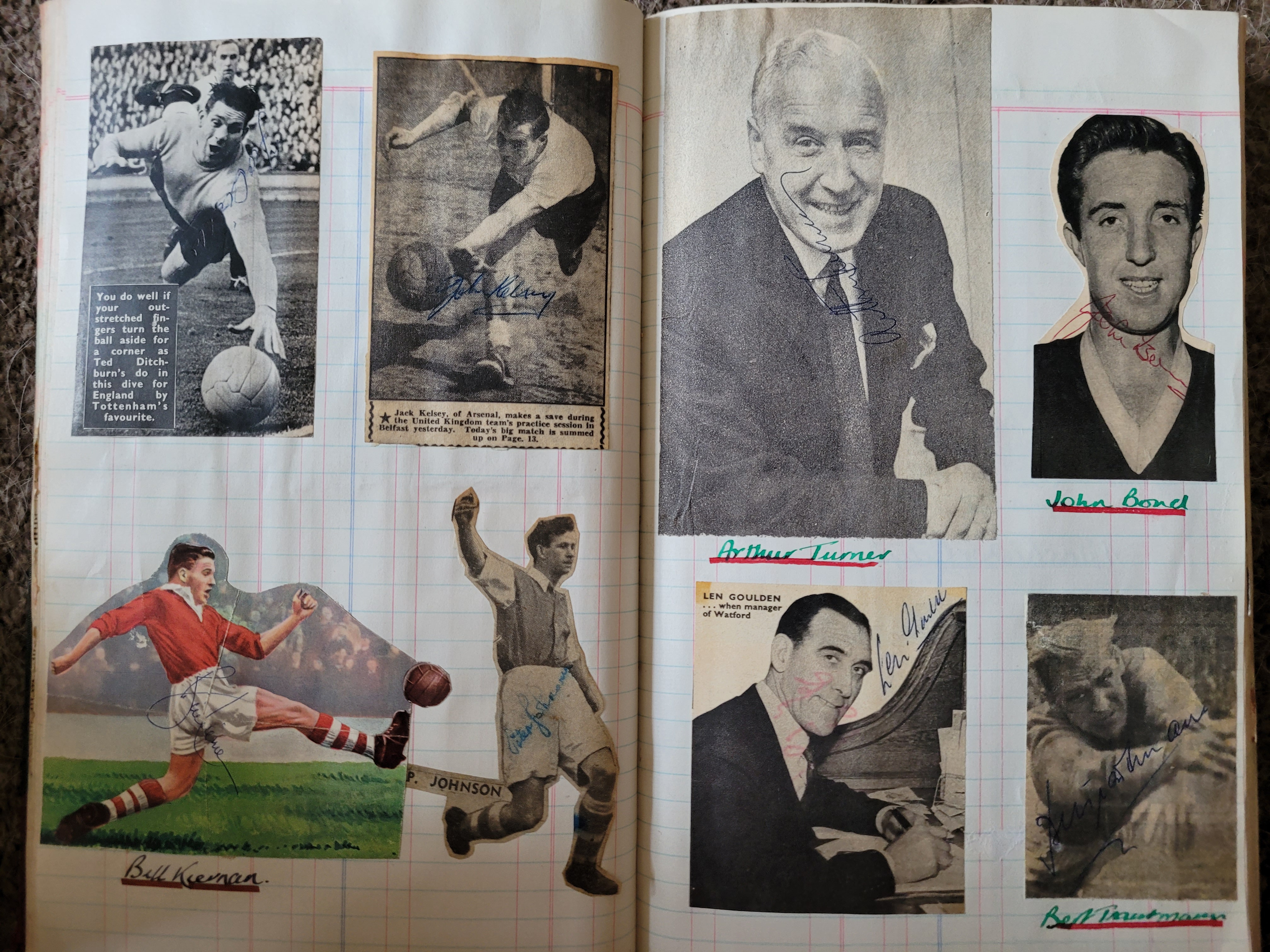 BOOK CONTAINING OVER 1,300 AUTOGRAPHED PICTURES INC' 4 OF MANCHESTER UNITED'S DUNCAN EDWARDS - Image 59 of 160