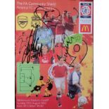 2002 CHARITY SHIELD ARSENAL V LIVERPOOL AUTOGRAPHED BY EDU, KEOWN & 1 OTHER