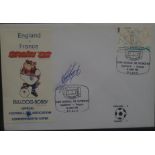 1982 WORLD CUP ENGLAND V FRANCE POSTAL COVER AUTOGRAPHED BY KEVIN KEEGAN