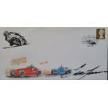 1998 SILVERSTONE MOTORCYCLE RACING LTD EDITION POSTAL COVER AUTOGRAPHED BY EDDIE LAWSON