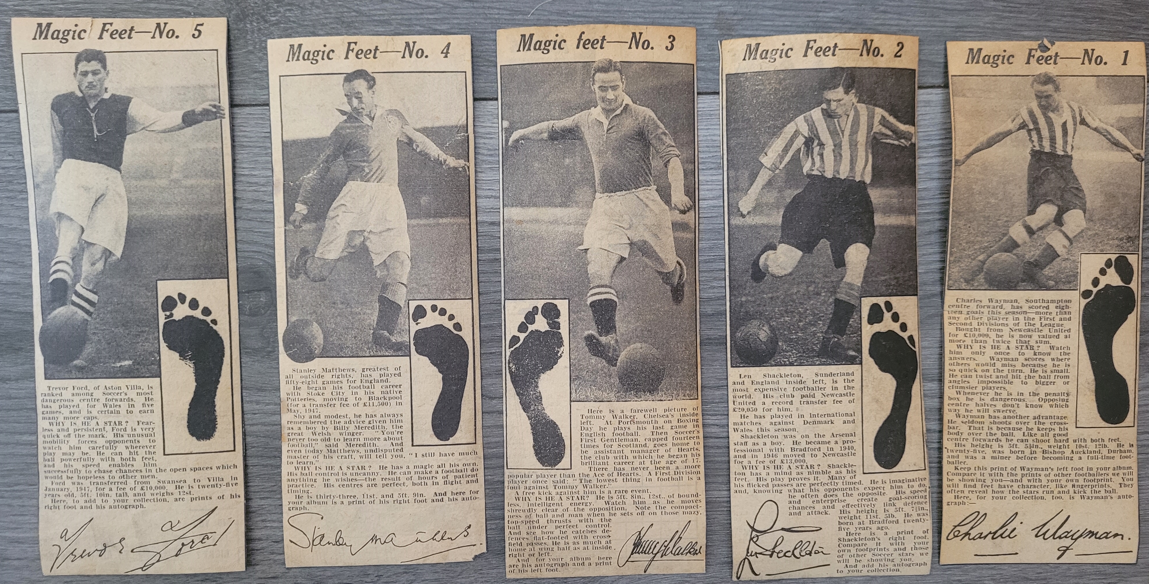 VINTAGE UNUSED FOOTBALL SCRAPBOOK & LOOSE CUTTINGS - Image 3 of 7