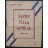 ASTON VILLA 1937-38 HANDBOOK