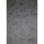 ASTON VILLA 2000-01 SEASON AUTOGRAPHS