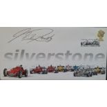 2000 SILVERSTONE LIMITED EDITION MOTOR RACING POSTAL COVER AUTOGRAPHED BY MARTIN DONNELLY