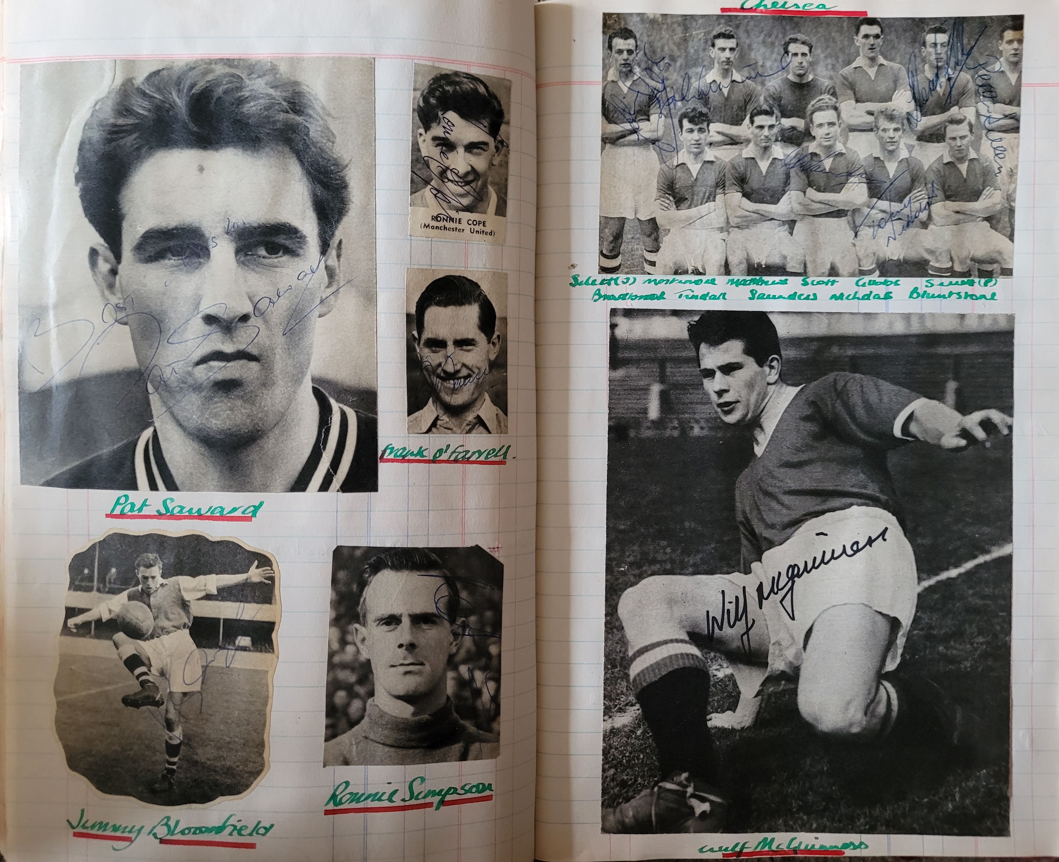 BOOK CONTAINING OVER 1,300 AUTOGRAPHED PICTURES INC' 4 OF MANCHESTER UNITED'S DUNCAN EDWARDS - Image 126 of 160