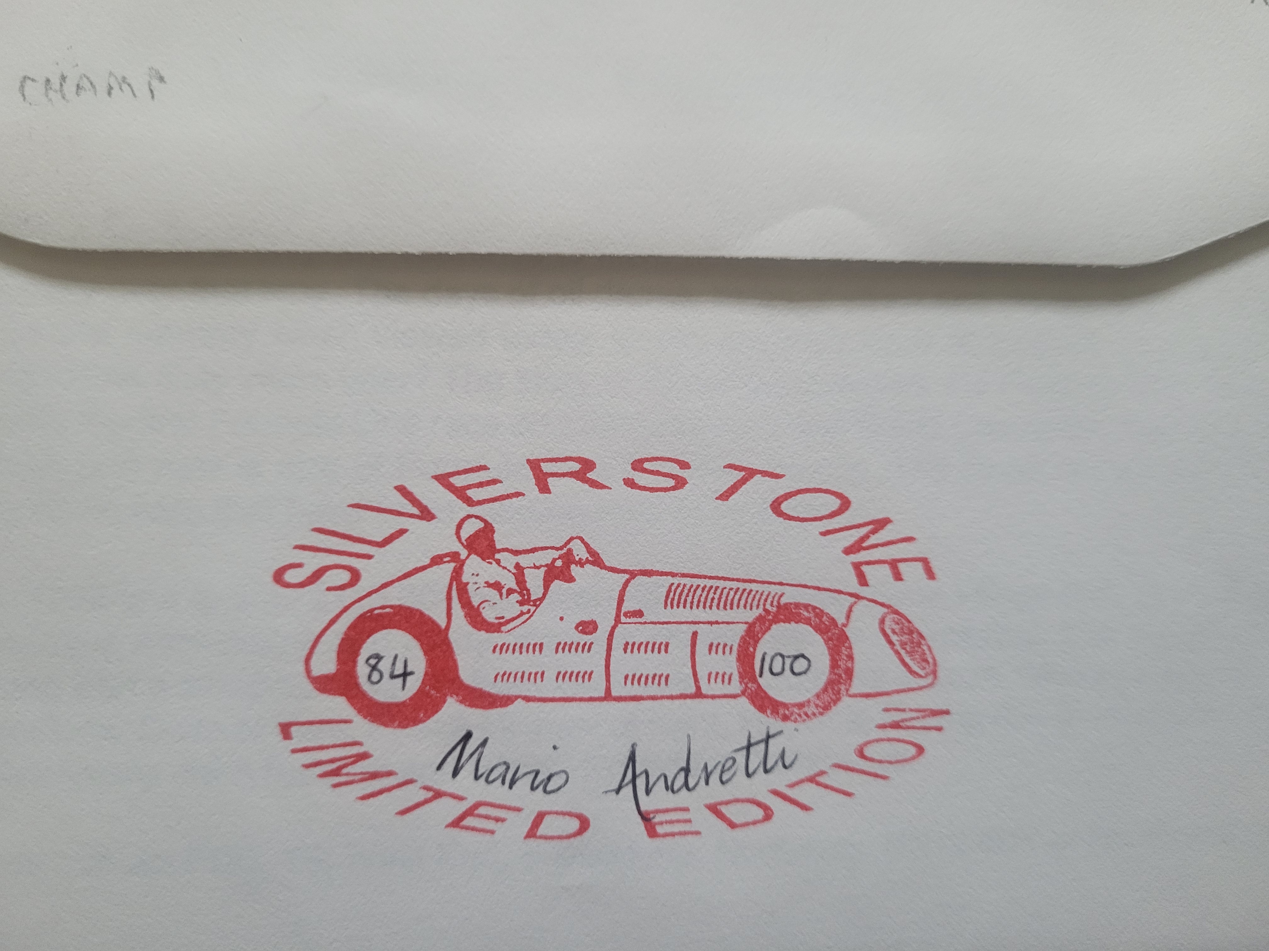 2010 SILVERSTONE MOTOR RACING LTD EDITION POSTAL COVER AUTOGRAPHED BY MARIO ANDRETTI - Image 2 of 2