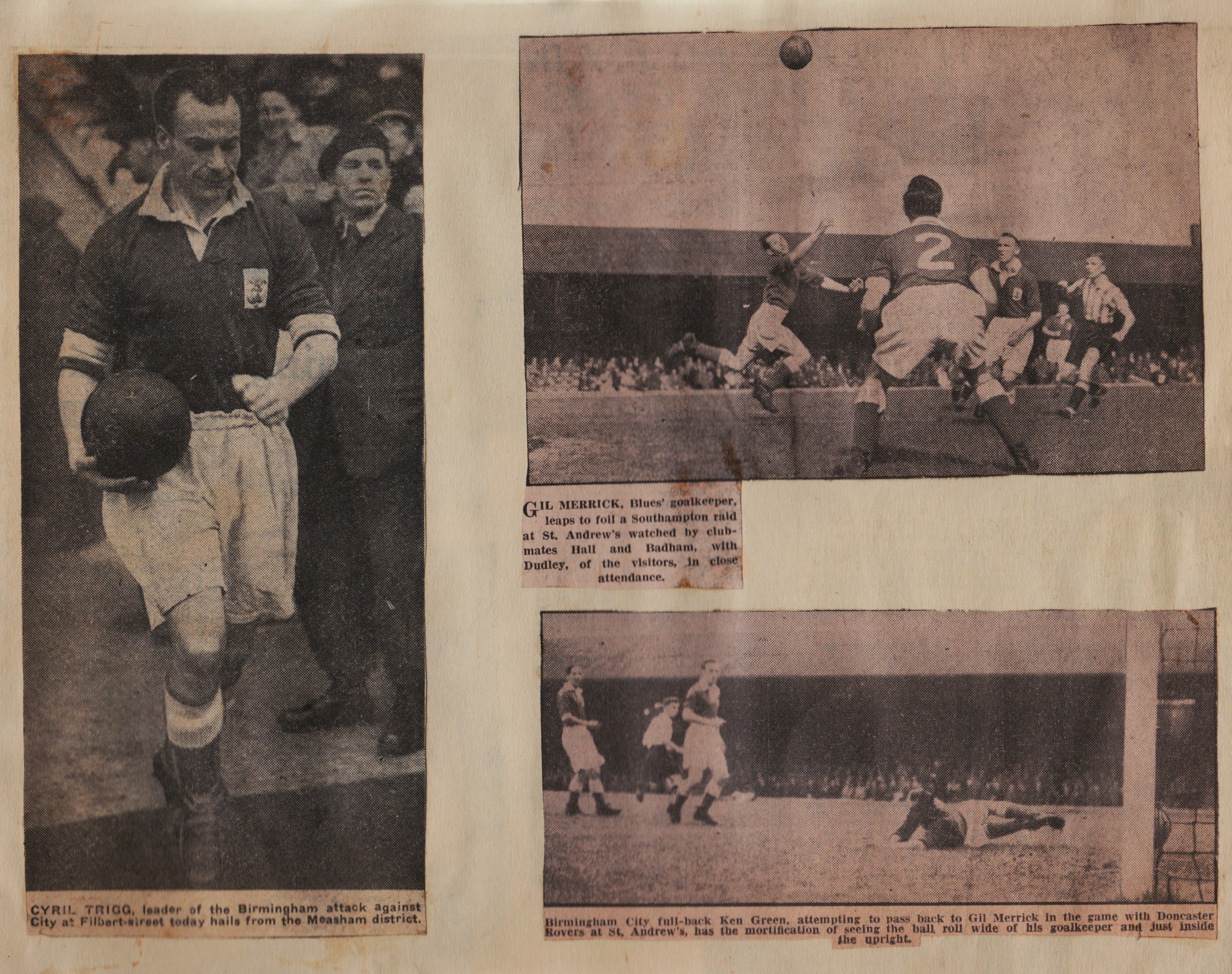 1951/52 BIRMINGHAM CITY SCRAPBOOK - Image 4 of 4