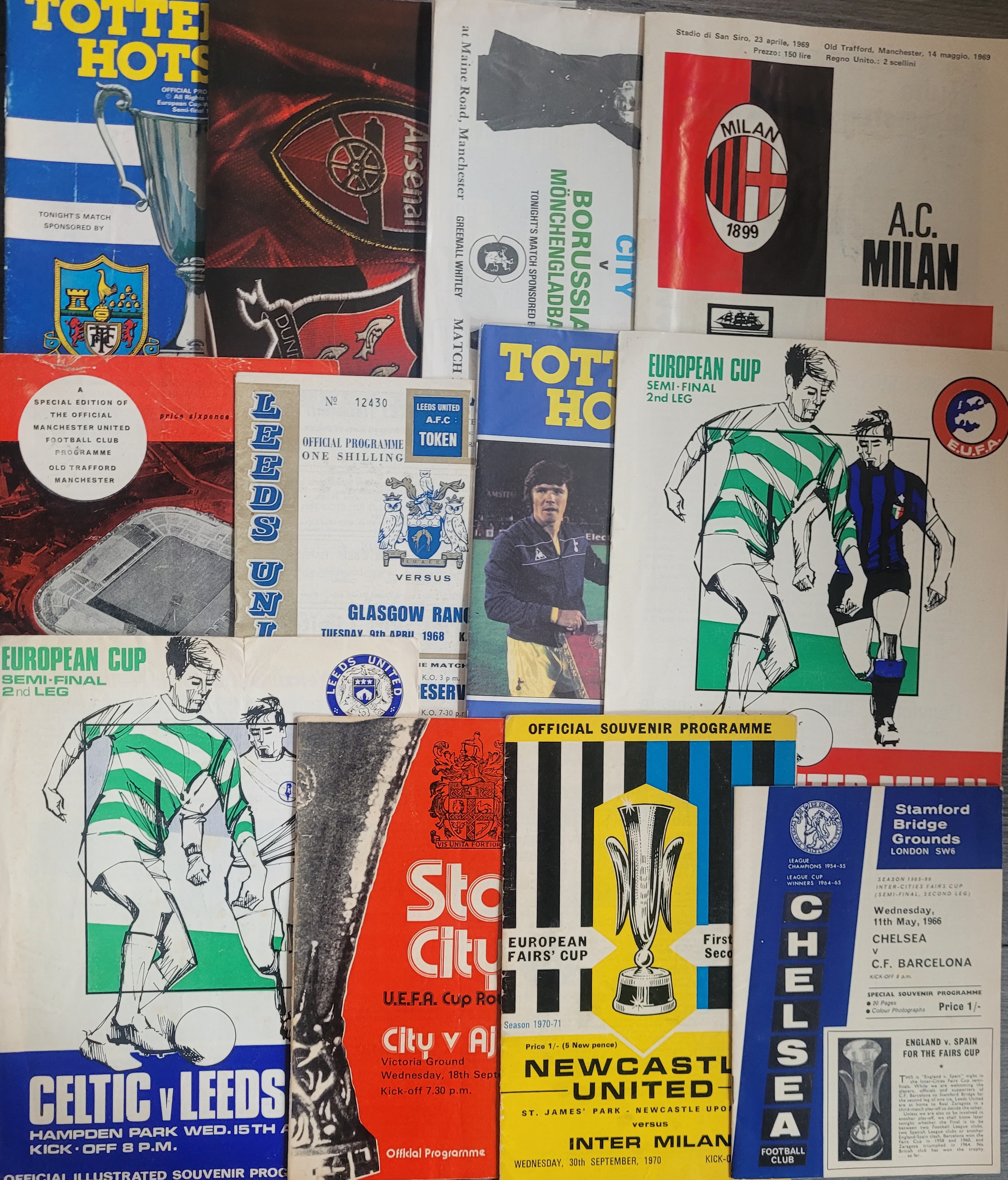 EUROPEAN CUPS PROGRAMMES X 167