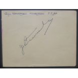 AUSTRALIAN TENNIS PLAYER JOHN NEWCOMBE AUTOGRAPH