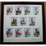 ENGLAND 1966 WORLD CUP WINNERS FRAMED COLLECTORS CARDS