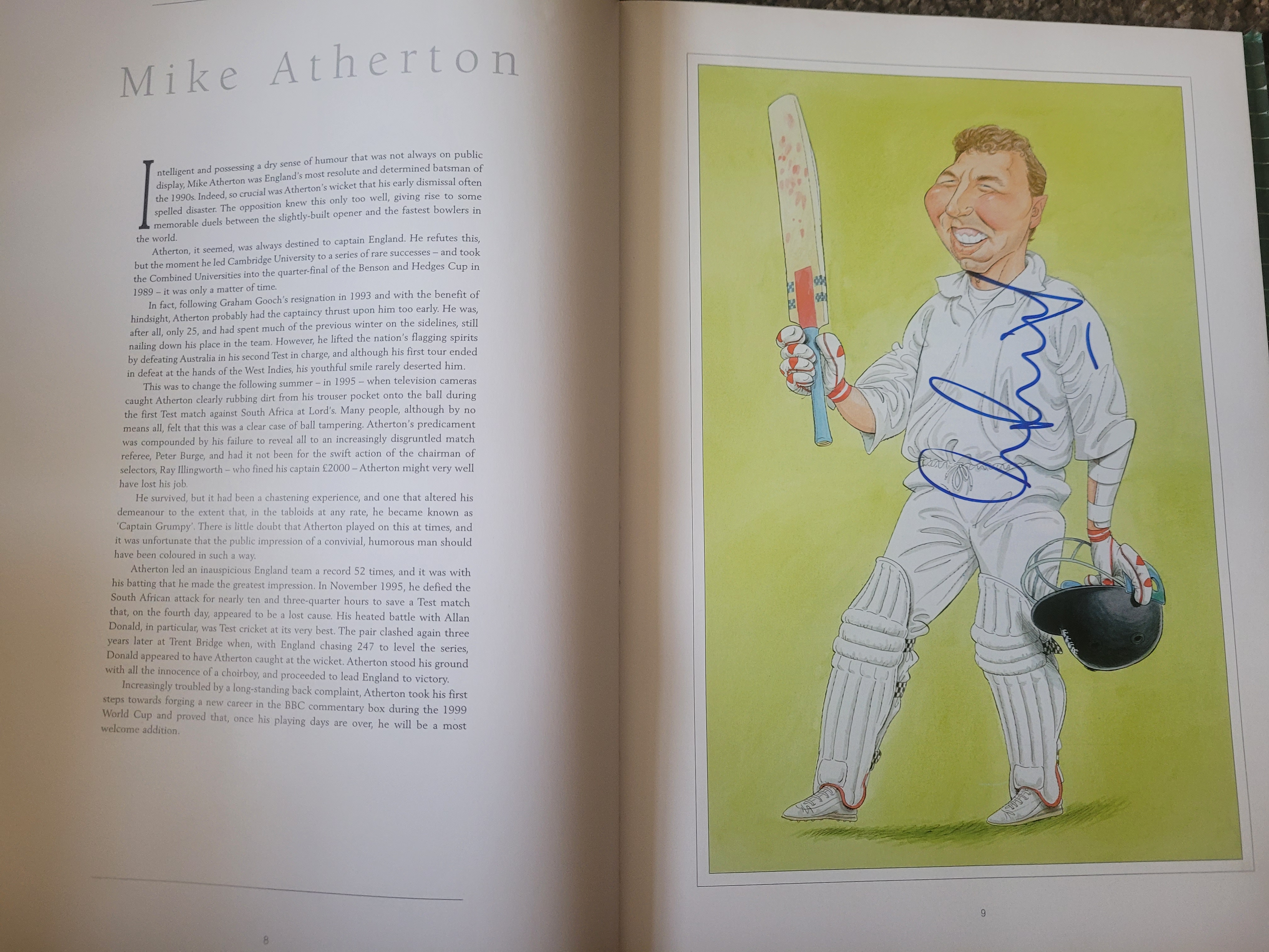 THE CRICKET CARICATURES OF JOHN IRELAND MULTI SIGNED BOOK - Image 4 of 39