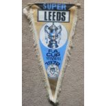 LARGE VINTAGE LEEDS UNITED 1972 FA CUP WINNERS PENNANT