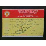 1990-91 MANCHESTER UNITED V SOUTHAMPTON FA CUP 5TH ROUND REPLAY TICKET