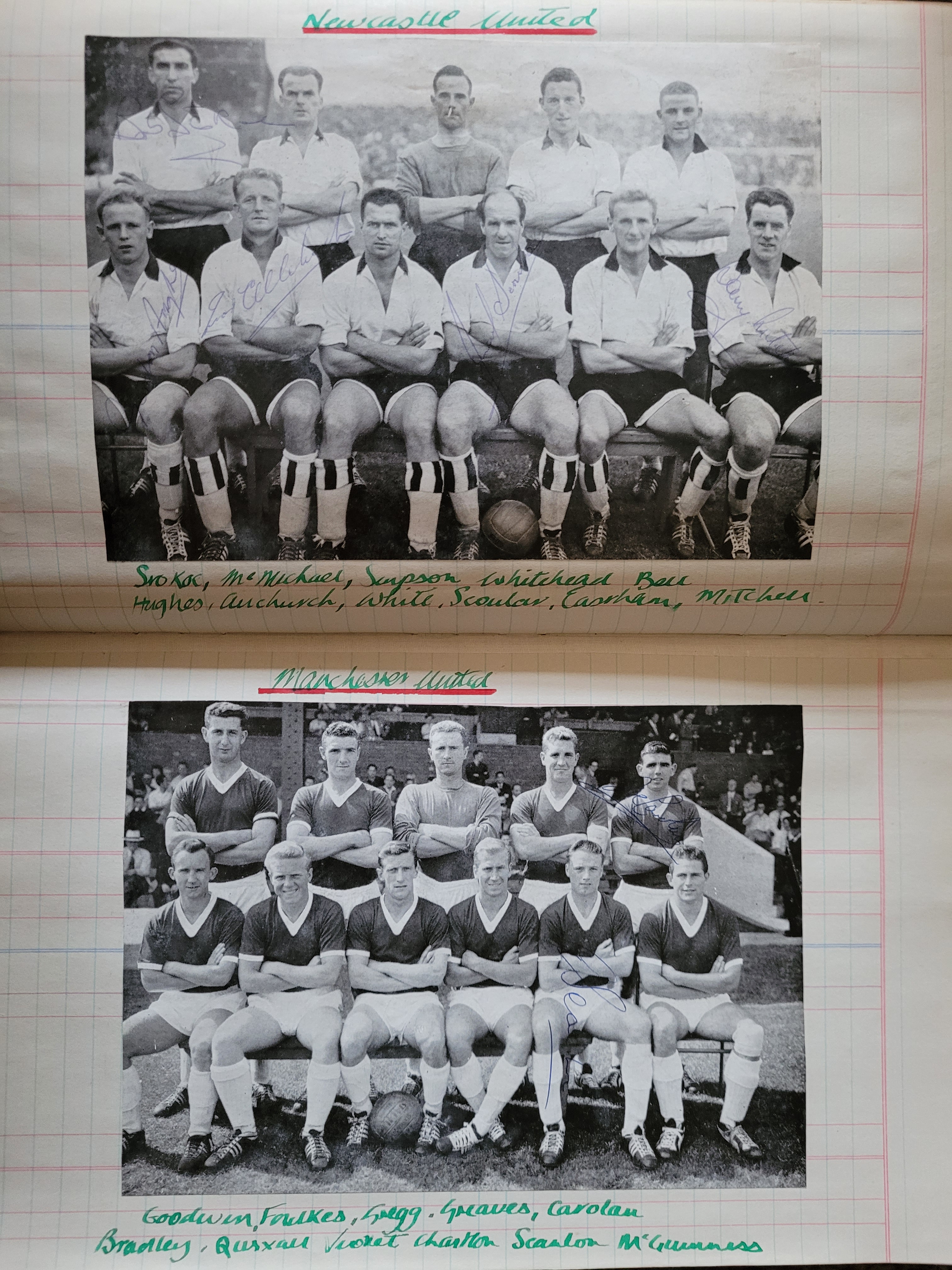 BOOK CONTAINING OVER 1,300 AUTOGRAPHED PICTURES INC' 4 OF MANCHESTER UNITED'S DUNCAN EDWARDS - Image 148 of 160