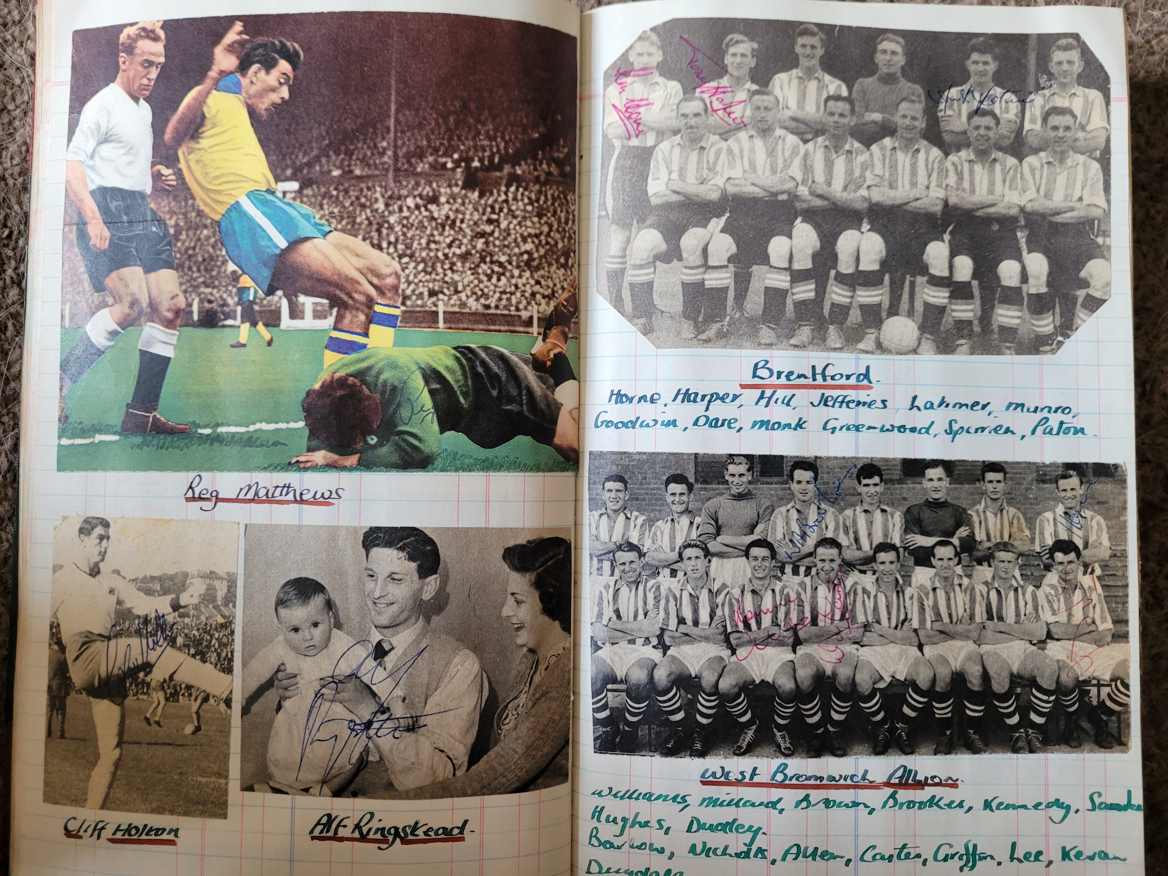 BOOK CONTAINING OVER 1,300 AUTOGRAPHED PICTURES INC' 4 OF MANCHESTER UNITED'S DUNCAN EDWARDS - Image 51 of 160