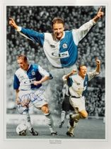 BLACKBURN ROVERS KEVIN GALLACHER AUTOGRAPHED MONTAGE