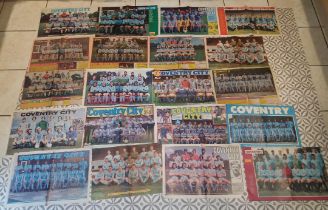 COVENTRY CITY 1960'S ONWARDS LARGE TEAM POSTERS X 20