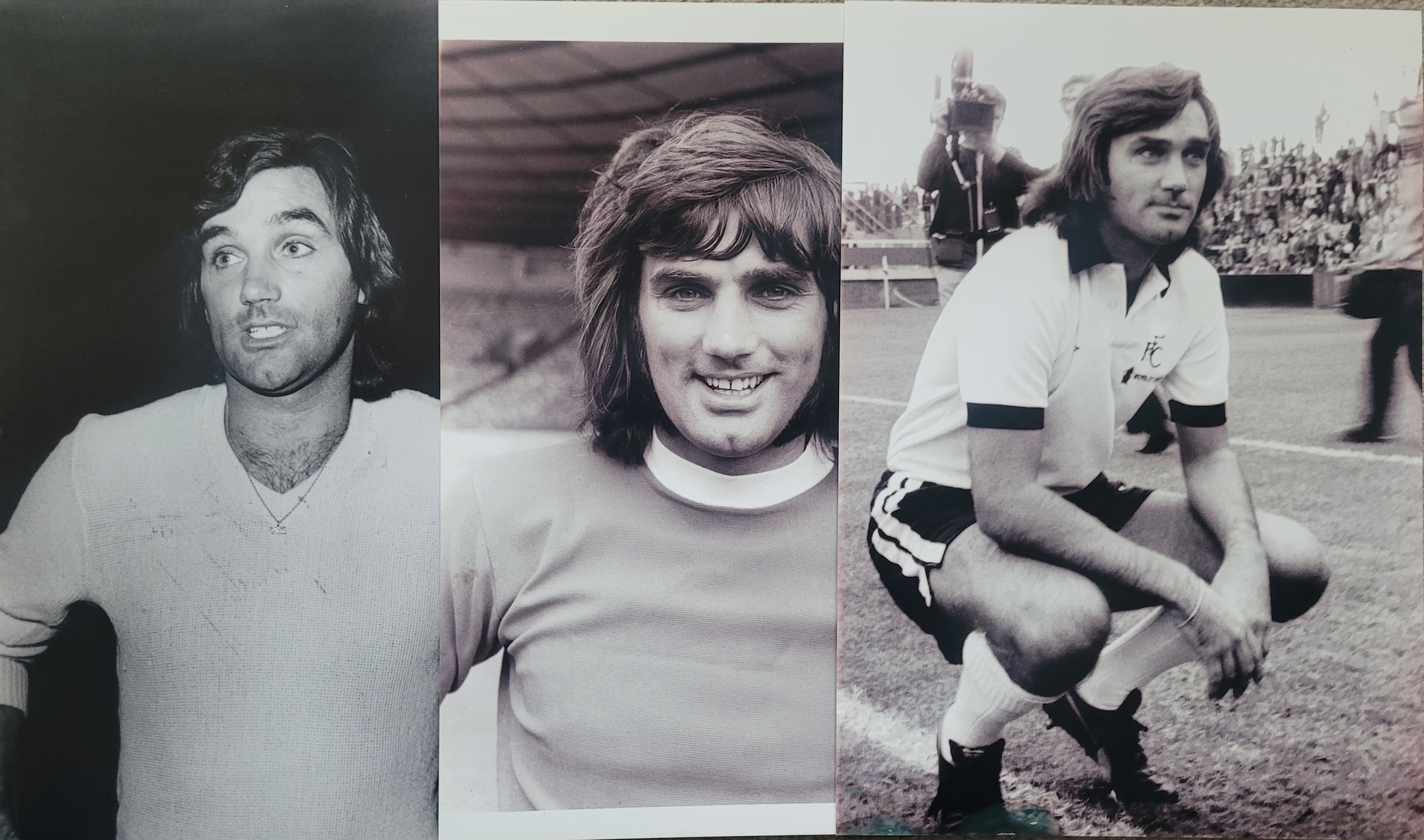 MANCHESTER UNITED & FULHAM GEORGE BEST PHOTOGRAPHS X 7