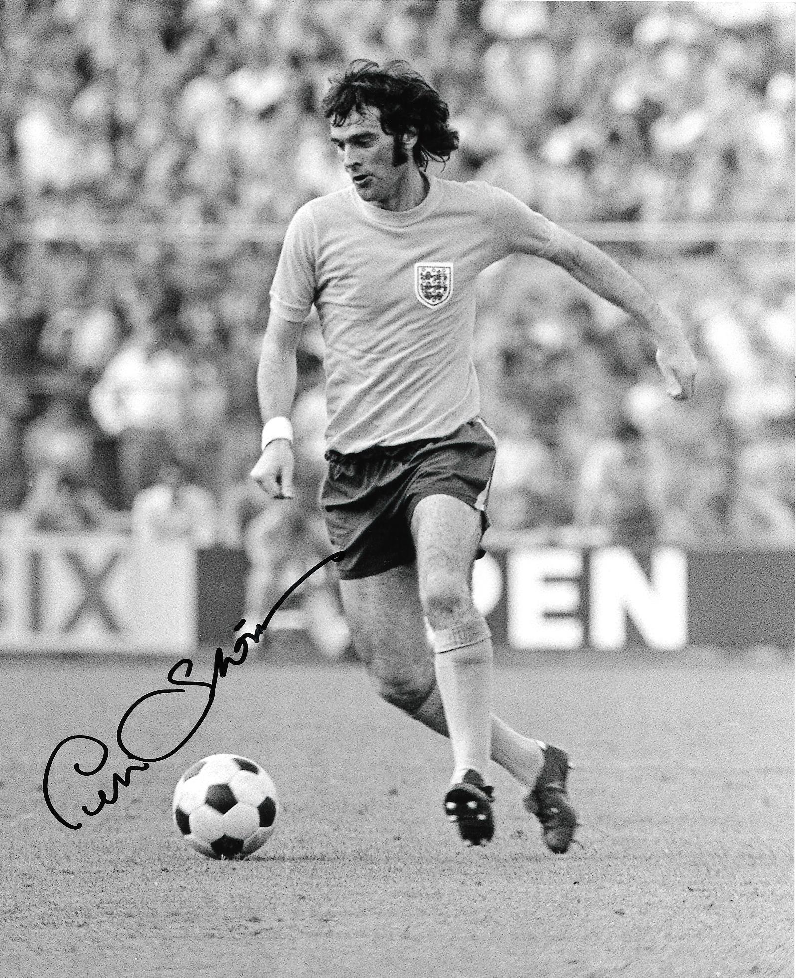 ENGLAND PETER STOREY AUTOGRAPHED PHOTO