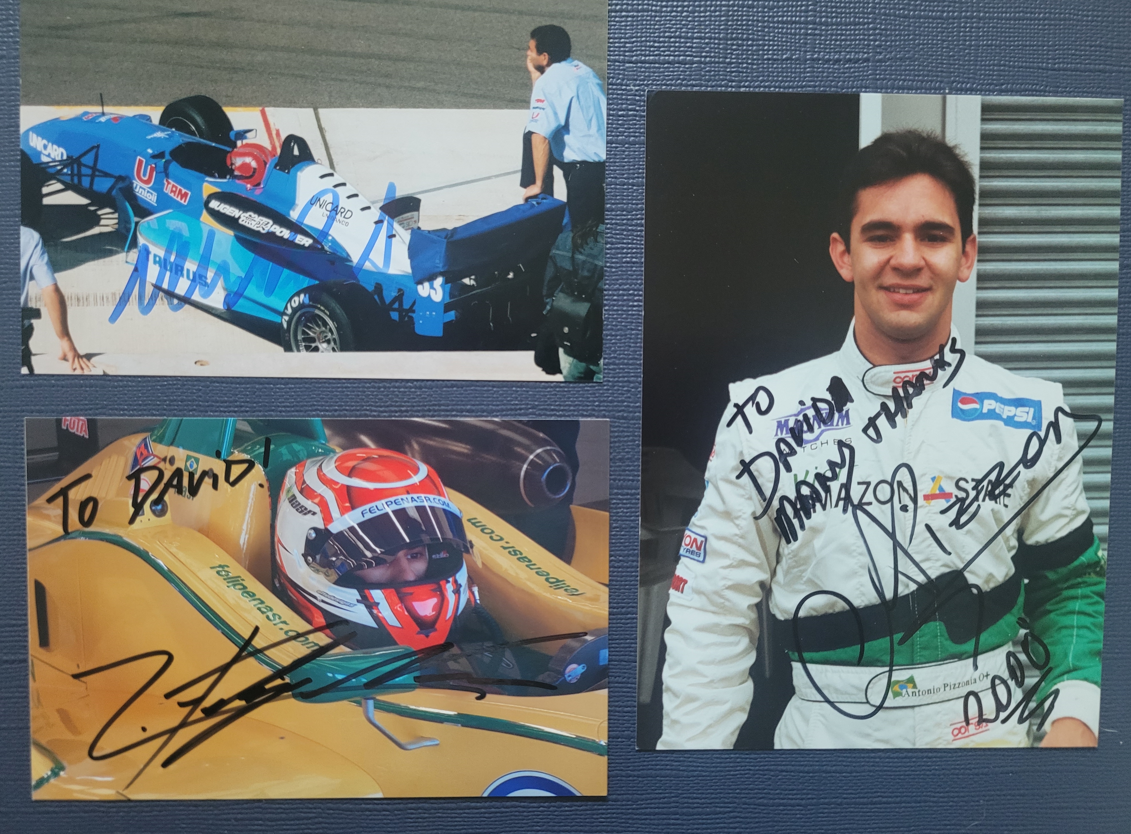 FORMULA ONE DRIVERS AUTOGRAPHS X 8