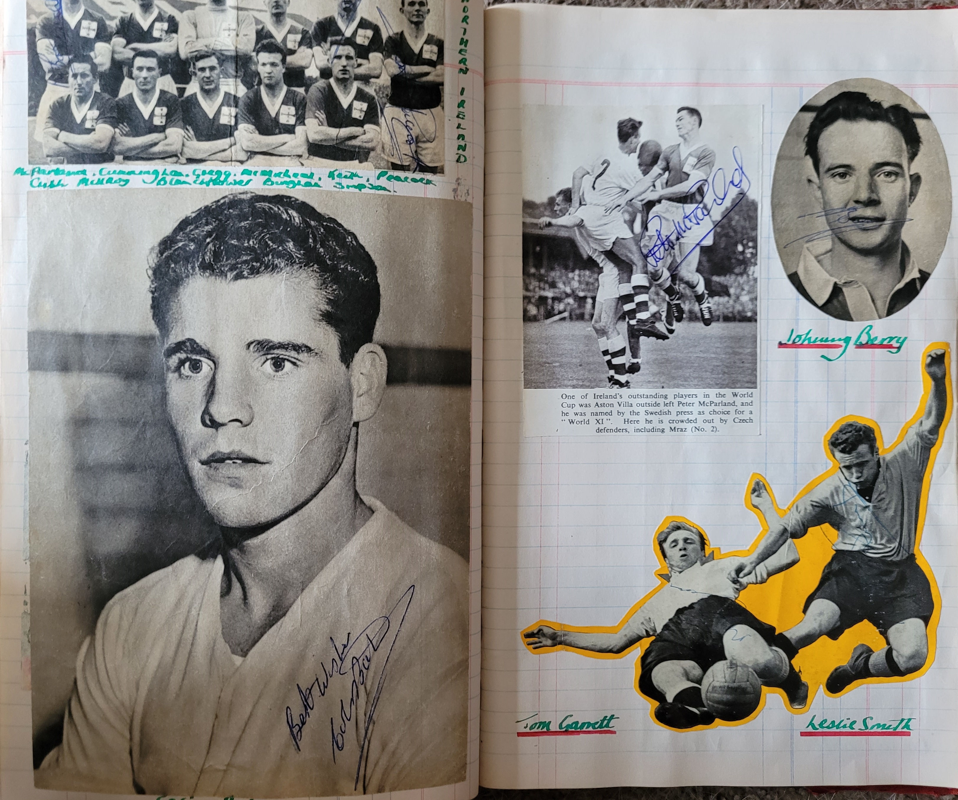 BOOK CONTAINING OVER 1,300 AUTOGRAPHED PICTURES INC' 4 OF MANCHESTER UNITED'S DUNCAN EDWARDS - Image 133 of 160