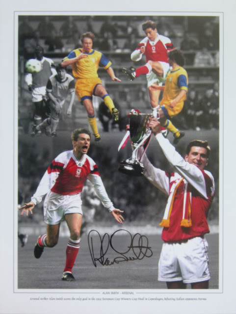 ARSENAL ALAN SMITH AUTOGRAPHED MONTAGE