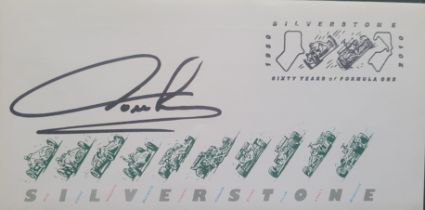 2010 SILVERSTONE MOTOR RACING LIMITED EDITION POSTAL COVER AUTOGRAPHED BY VITANTONIO LIUZZI